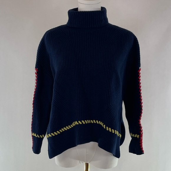 SJYP Sweaters - SJYP Color Stitched Turtleneck, 6